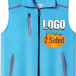Custom Logo Activity Volunteer Vest Supermarket Uniform Clerk Workwear Barber Jacket-image-25