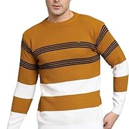 Men's Winterwear Woolen Striped Cardigans Sweaters-image-22