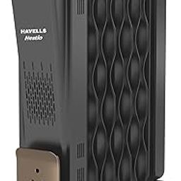 Havells 9 Fin Hestio Wave Fin OFR (Oil Filled Radiator)|Room Heater|2400 W|3 Heat Settings & PTC Fan Heater|Inclined Control Panel|Retractable Wheels| Comfortable Breathing|360° Heating (Black)-image-26