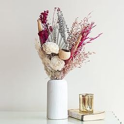 Flowers and Fillers || Blush Breeze Bunch | Natural Dried Flower | Eco-Friendly Flowers for Home, Office, Bedroom, Table Decoration and Craft Items Corner (Without Vase Pot)-image-1
