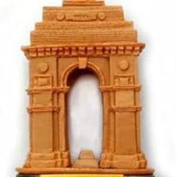 India Gate Delhi Monument Miniature Replica, Decorative Souvenir, 6.5 cm Height, Orange-image-22
