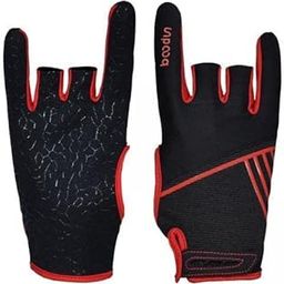 Enakshi (LABEL) Creations 2x1 Pair Bowling Power Glove Wrist Support Sports Gloves for Men Red L XL-image-2