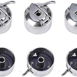 ZxFatir Premium Steel Bobbin Case Set – Compatible with Singer, Usha, Brother Non-Electrical Standard Sewing Machines (3-Piece) - Standard Size Home Sewing Machine-image-58