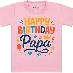 ARVESA Happy Birthday Papa Baby Kids Tshirt TS-1843, Celebrating Bond with Happy Birthday Daddy Baby T Shirt-image-9
