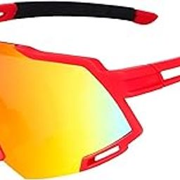 Dervin One Piece Shield Sports Oversized Visor Non Polarized Sunglasses for Men Women, Outdoor Cricket Cycling Hiking Fishing Sunglasses-image-54