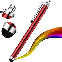 iAccessories Universal Capacitive Stylus Pen Compatible with All Touch Screens Devices Mobile Phones Android Tablet iOS Windows Smartphones - Red-image-51