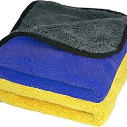 Autofy Multipurpose Microfiber 800 GSM Pack of 2-40cm x 40cm Cleaning Towel Microfibre Cloth Highly Absorbent Dust Towels for All Vehicles Bikes Cars Glass Kitchens - Multicolour-30