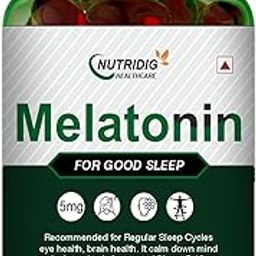 Nutridig 5mg Melatonin Soft Gel Capsules with supportive ingredients TAGARA & VITAMIN B3 for sound sleep | 60 Soft Gel Capsules-image-19
