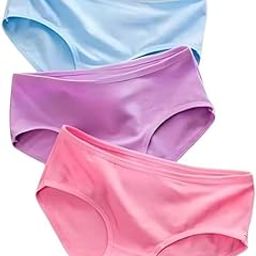 Cotton Bikini Panties for Women, Comfortable Soft Mid-Waist Hipster Panty with Thin Inner Elastic - Set of 3-picture-17