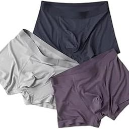 Premium Imported Nylon Underwear for Luxury and Comfort, Smooth Texture, All-Day Freshness (Pack of 3) Multicolour-22