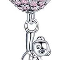 Women's silver plated Infinity And Teddy Charm With Zirconia-image-49