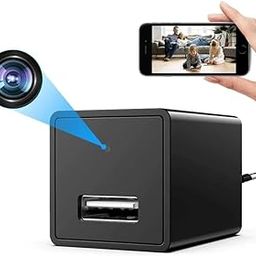 CT 1080P HD Hidden USB Charger Surveillance Camera for Home Office & Shop Motion Detection No WiFi SD Card Recording Indoor Security Camera Video Recording (Charger Camera K-805)-23
