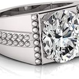 7.25 Ratti White Zircon Original Stone Adjustable Ring For Men And Women With Lab Certified A-10-image-97