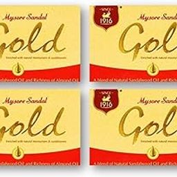 Mysore Gold Soap 125g (pack of 4) Unique-1