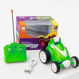 Storio Rechargeable 360° RC Stunt Car for Kids – Green | Remote Control Double-Sided Flip Drift Car Toy | High-Speed Racing Vehicle (3+ Years)-image-54
