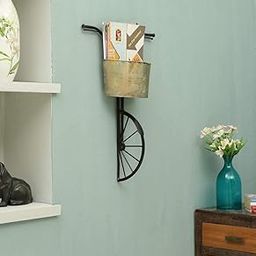 Sandhya Craft Cycle Basket Wall Decor (27 * 07 * 18 in) Magazine and Paper Holder-14
