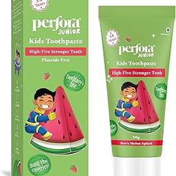 Perfora Kids Toothpaste 50g | Fluoride & SLS Free Paste | Berry Melon Splash | Prevents Cavities, Strengthens Teeth & Protects Enamel | Safe for Ages 3-8 | Gentle & Effective Oral Care-9
