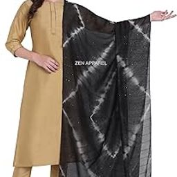 Zen Women's Tie-Dye Sequence Dupatta-image-13