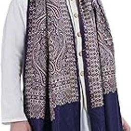 Men's Kashmiri Wool Heavy Jaal Design Warm and Soft Shawl for Winter-image-80