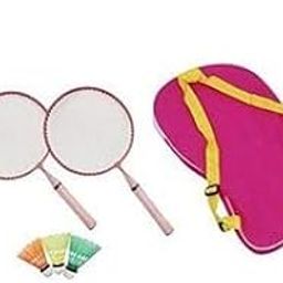Kid Children Junior Badminton Rackets Set of 2, Nylon Alloy Badminton Racket Racquet for Kids Children Juniors Adult with Shuttlecock BM27-14