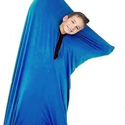 DELVOYE Sensory Body Sock Fun Dynamic Movement Socks Body Awareness Socks Safe, Breathable, Comforting Deep Pressure Sensory Autism Toys for Kids 5-7 (Color : Dark Blue, Size : M-46"x27")-image-92
