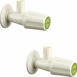 Lipka Pack of 2 Royal Angle Cock Faucet |PTMT Water Tap | Ivory Color|-image-50