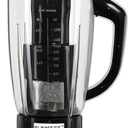 Sunmeet Juicer Jar for Mixer Grinder Juicer Jar ABS Plastic Capacity 1500ML Transparent Plastic with Fruit Filter, Black Mixer Juicer Jar (1500 ml)-picture-2