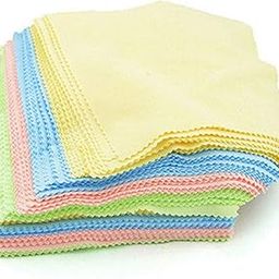 AUGEN Ultra Microfiber Cleaning Cloth for Mobile Screen, Camera Lenses, Tablets, Monitors etc. (Pack of 100)(5x5 inches)(Multi-colour)-image-1