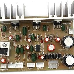 Electronic Spices 2.1 Home Theater Amplifier Board usb 5v with Bass Boost Support TDA2050 Based-32