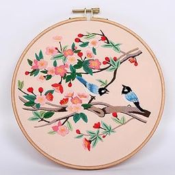 Gemsy Embroidery Materials Beginners Starter Kit | Colour Threads | Bamboo Hoops | Embroidery Beginner Supplies Tool Kit | DIY Art Kit - No.Cx9853-picture-18