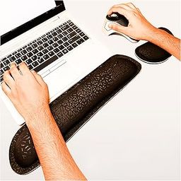 Ergonomic Wrist Rest Zero Slip Comfortable Foam Sweat Absorbing Ergonomic Cushion for Keyboard Laptop Typing Mousing Gaming Office Use Hand and Wrist Pain Relief (Print Black)-picture-31
