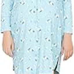 Women's Cotton Blend Casual Relaxed Nightgown-image-89