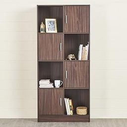 Home Centre Helios Lewis Compressed Wood Book Case with 8 Shelves, Walnut, 31 * 15 * 69 inches (HELIOS-HC-FC01)-11