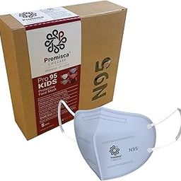 N95 Kids Mask (Pack of 5/10+2) Ear Loop Style Protective Face Mask 5 layered filtration with genuine Melt Blown and Hot Air Cotton Layers (Light Blue Small)-image-81