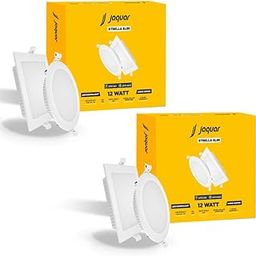 Jaquar Strella Slim 12W Square Recess Down Light - Cool White, Energy Efficient LED Ceiling Light for Home and Office (Pack of 2)-23