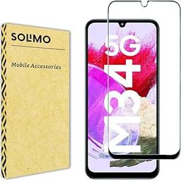 Amazon Brand - Solimo Advanced HD+ Tempered Glass Screen Protector Designed for Samsung Galaxy M34 5G / A24 5G and F34 5G - Edge to Edge Full Screen Coverage with Easy Instalaltion Kit-21