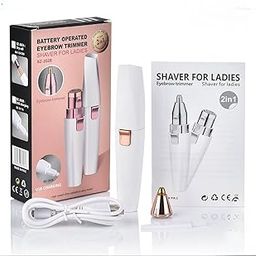 MISSLO 1 PCS 2 in 1 Eyebrow trimmer, facial hair removal machine for women, usb rechargeable machine, Female Hair Removal, face, chin, cheek, eyebrow-image-73