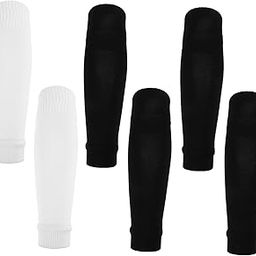 Mipcase 3pairs Knitted Shin Pads Socks for Soccer Breathable Shin Guard Sleeves for Boys and Girls Teens and Adults Soft Leg for Football Training Outdoor Sports-image-77