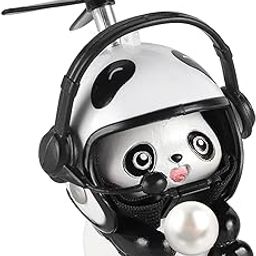 MERISHOPP® Bike Handlebars Mount Doll with Propeller Electric Car Panda Doll Ornaments Paste| Motors | Parts & Accessories |Other Handlebars & Levers|1 Bike Handlebars Mount Doll-image-6