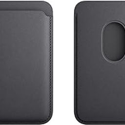 MagSafe Compatible Card Wallet, PU Leather, 2 Card Slots, Black-25