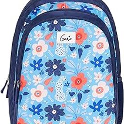 Mink School Bag for Girls, 17 inch. Animal print Backpack for Women, 3 compartments Water Resistant Stylish and Trendy College Backpacks for Girls. 27 litres-image-3