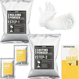Kraftify Moulding Powder for Hand & Foot Casting | Casting Powder 500gm,Moulding 325gm & Practice Kit | Hand Impression Material, Moulding Clay | Baby Kit-image-59