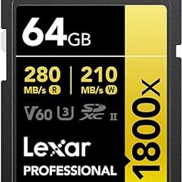 Lexar Gold Series Professional 1800x 64GB UHS-II U3 SDXC Memory Card-16