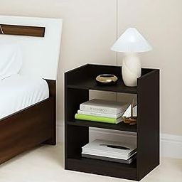 FireBees Wooden Bed Side Table for Bedroom | Bedside Table for Bed Room & Living Room | Corner Table for Home Décor | Modern Side Table for Room | Wooden Furniture for Home (Brown 20X16X10 INCH)-14