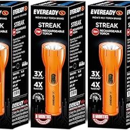 Eveready Streak DL22, Rechargeable 1W Emergency Torch, Easy Plug & Play Charging, Overcharge & Deep Discharge Protection, Powered by Li-Ion Battery, Pack of 3-image-39