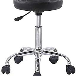 Finch Fox Chrome Height-Adjustable Swivel Bar Stool/Chair for Salon, Doctor, Medical, Spa, Restaurant, Kitchen and Musicians (Black) | 12 Months Warranty-picture-7