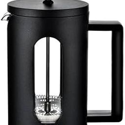Budan French Press Coffee & Tea Maker 600 ml|Borosilicate Glass Carafe|4 Level Filtration System|Stainless Steel Plunger with Mesh|1-2 Cups of Coffee|Brews in Just 3 Minutes|Black| Durable - 600 ml-image-49