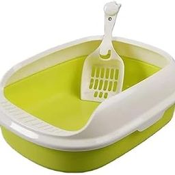 Dog Trust Cat Litter Tray with Rim/Semi Closed Style of Cat Litter Basin, Cat Litter Box + Free Cat Litter Scooper-Colour May Vary-image-5