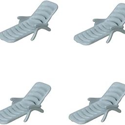 Wonderland Miniature Toys Set of 4 White Beach Chair(Miniature Fairy Garden Accessoriesfor DIY Tray Garden Plant Décor)-image-36