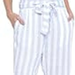 Women Blue Striped Jump Suit-image-3